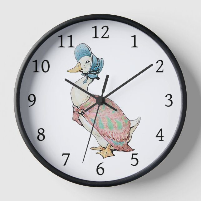 Jemima Puddle Duck Beatrix Potter Clock (Front)