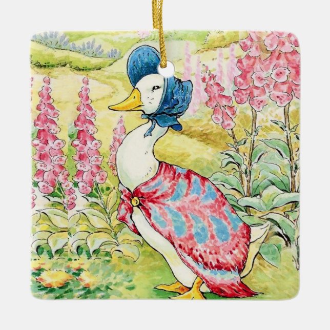 “Jemima Puddle Duck” by Beatrix Potter Ceramic Ornament (Front)