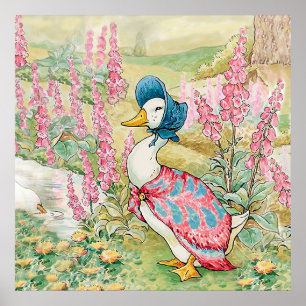 Jemima Puddle Duck by the Lake  Poster