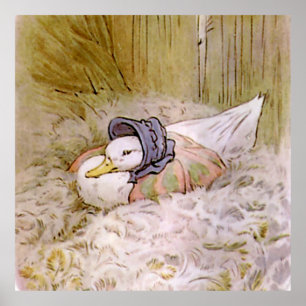 Jemima Puddle-Duck Hatching Her Eggs by Beatrix Po Poster