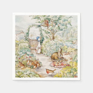 Jemima Puddle Duck in Mr Mc Gregor's Garden Napkin