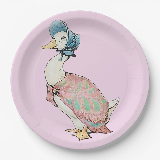 Jemima Puddle Duck Paper Plate (Front)