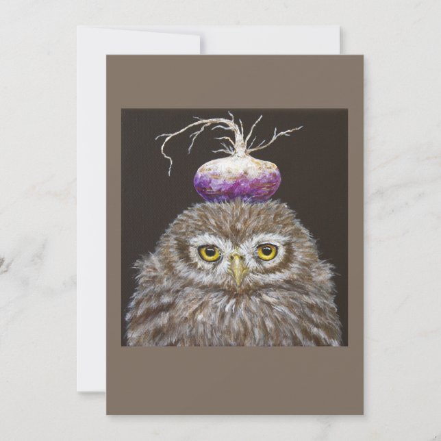Jemma la carte à plat pour bébé hibou (Devant)