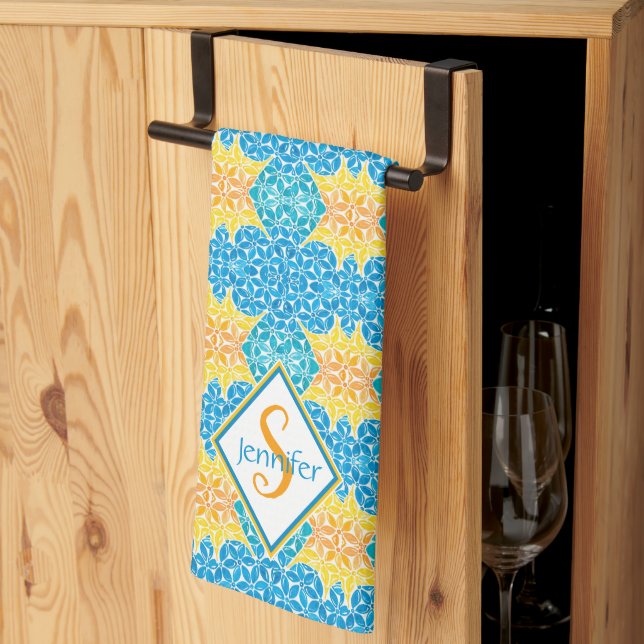 Jen Mosaic Kitchen Towel (Thirds Fold)