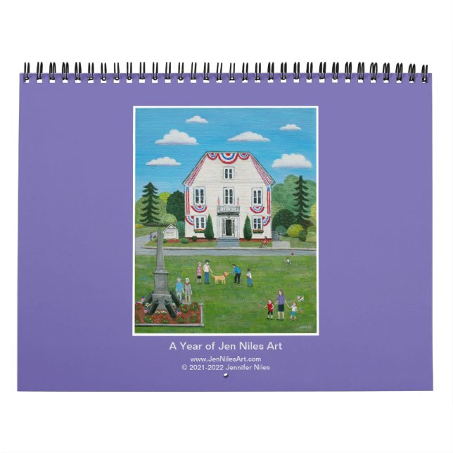 Jen Niles Art 12 month wall calendar (Cover)