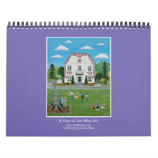 Jen Niles Art calendrier mural de 12 mois