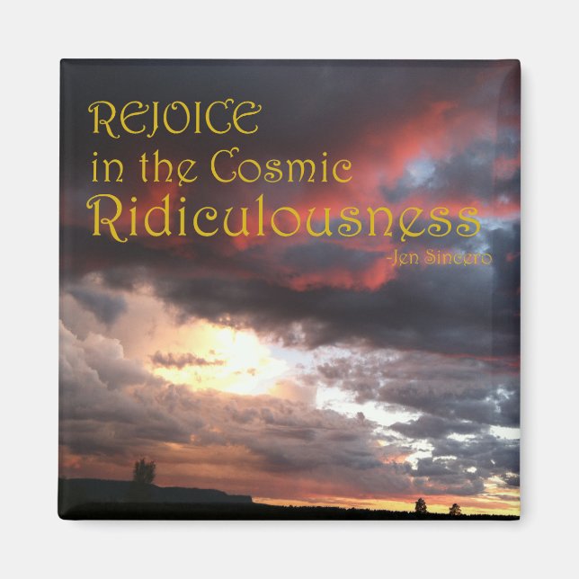 Jen Sincero Badass Motivational Citation Magnet (Devant)