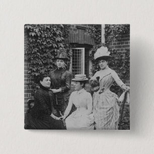 Jennie Jerome, later Lady Randolph Churchill 2 Inch Square Button