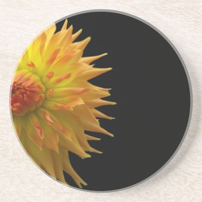 Jennie On Black Sandstone Coaster (Front)