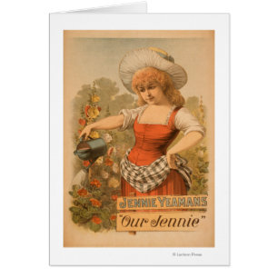 Jennie Yeamans affiche de théâtre de "notre
