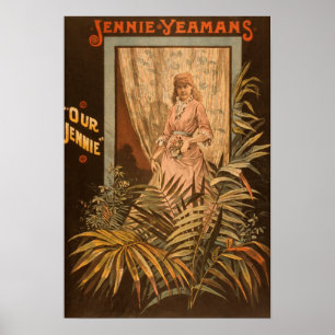 Jennie Yeamans "Our Jennie" Play Poster