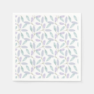 Jennifer Collection Watercolor Leaves Napkin
