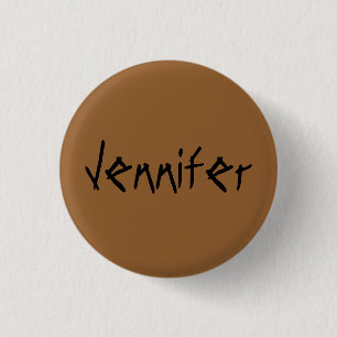 Jennifer from orphan Black distressed font 1 Inch Round Button
