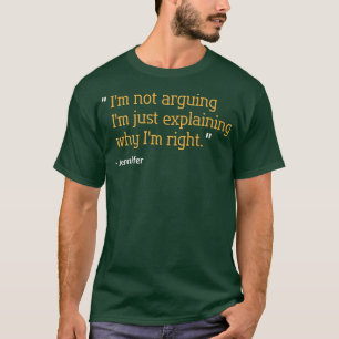 JENNIFER Gift Quote Personalized Funny Birthday Na T-Shirt