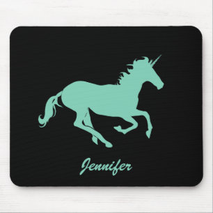 Jennifer_Green Unicorn Change Colour Mouse Pad