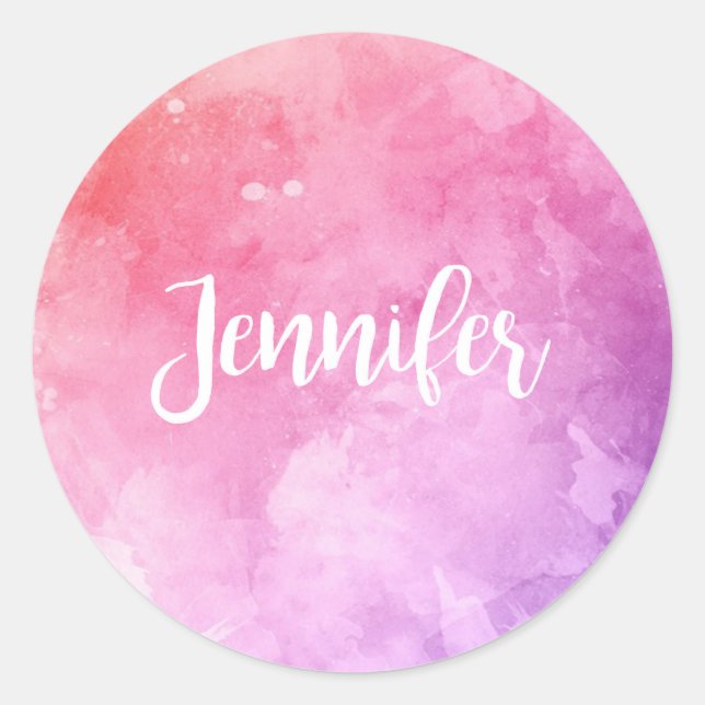 Jennifer Name Classic Round Sticker (Front)