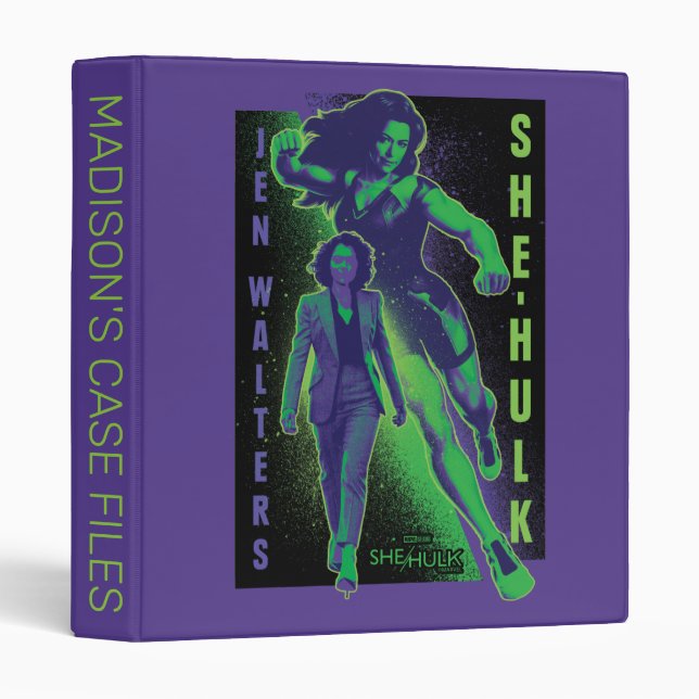 Jennifer Walters She-Hulk Dual Pose Graphic Binder (Front/Spine)