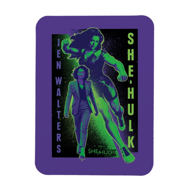 Jennifer Walters She-Hulk Dual Pose Graphic Magnet (Vertical)