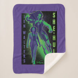Jennifer Walters She-Hulk Dual Pose Graphic Sherpa Blanket