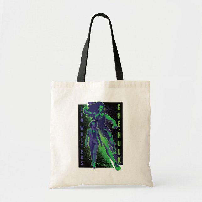 Jennifer Walters She-Hulk Dual Pose Graphic Tote Bag (Front)
