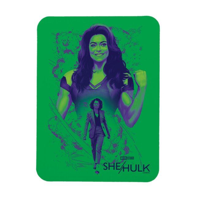 Jennifer Walters She-Hulk Explosive Graphic Magnet (Vertical)