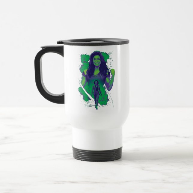 Jennifer Walters She-Hulk Explosive Graphic Travel Mug (Left)