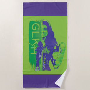Jennifer Walters She-Hulk GLKH Graphic Beach Towel