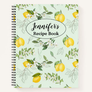 Jennifer's Recipe Book Personalized By Name