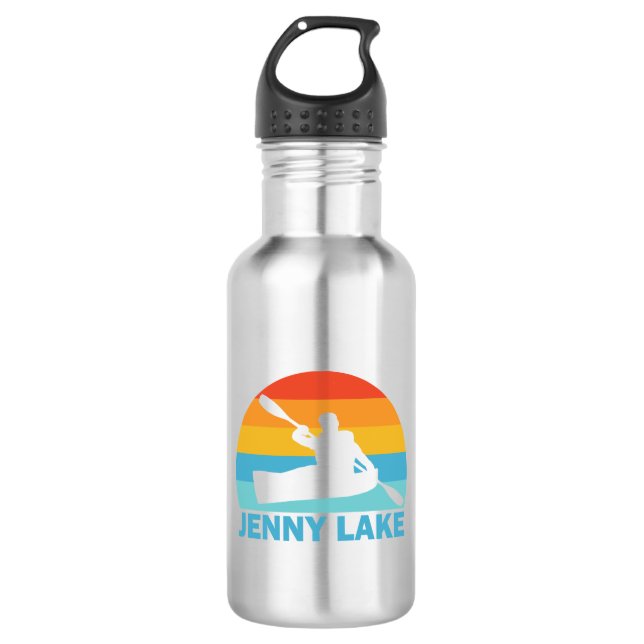 Jenny Lake Grand Teton National Park Kayak 532 Ml Water Bottle (Front)