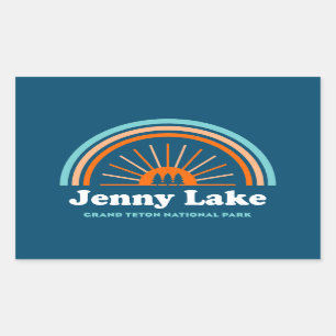 Jenny Lake Grand Teton National Park Rainbow Sticker