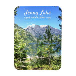 Jenny Lake Wyoming   Grand Teton National Park Magnet