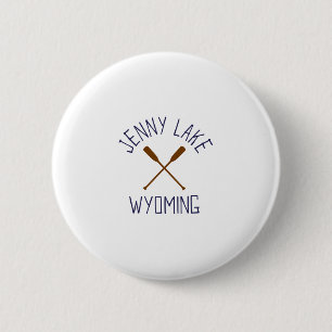 Jenny Lake Wyoming Outdoors Vintage 3 2 Inch Round Button