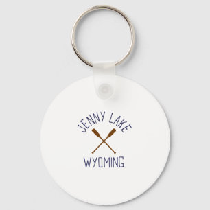 Jenny Lake Wyoming Outdoors Vintage 3 Keychain