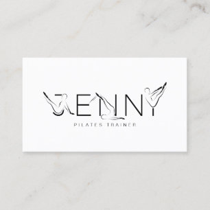 JENNY Name Pilates Instructor Business Card