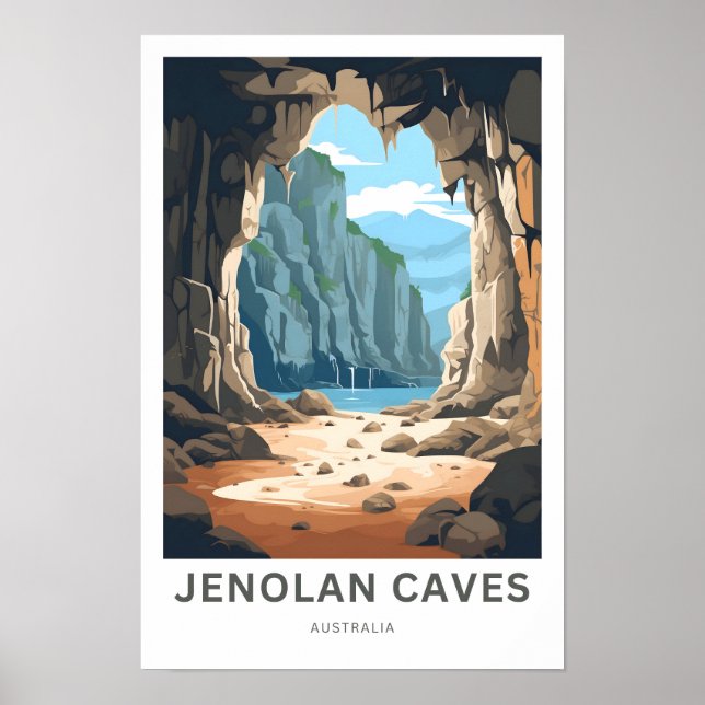 Jenolan Caves Australia Travel Print (Front)