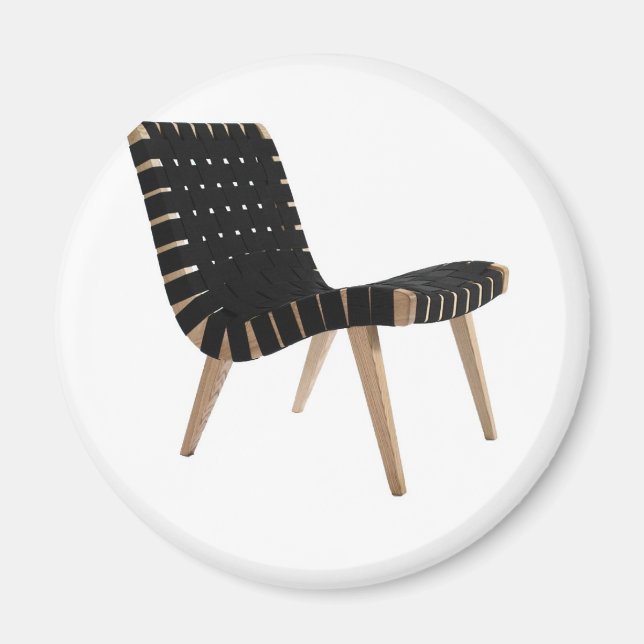 JENS RISOM by Knoll Mid-Century Modern Strap Chair Magnet (Front)