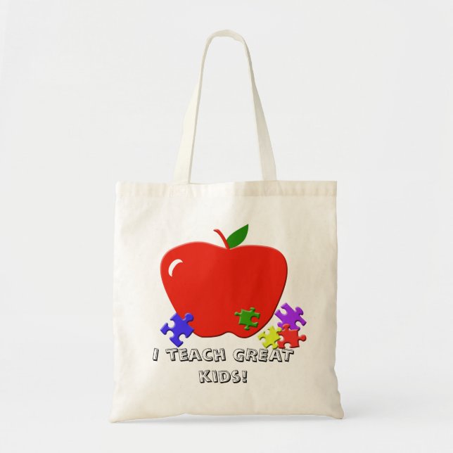 J'enseigne de GRANDS enfants !  Sac fourre-tout (Devant)