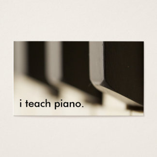 j'enseigne le piano.