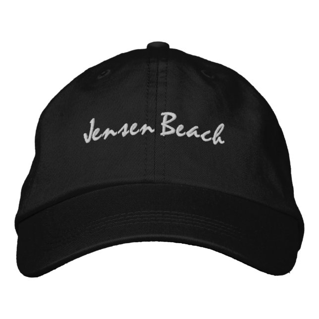Jensen Beach Florida Embroidered Baseball Hat (Front)
