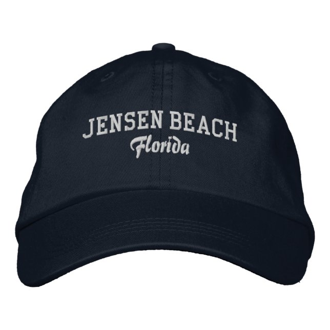 Jensen Beach Floride Casquette de baseball brodé (Devant)