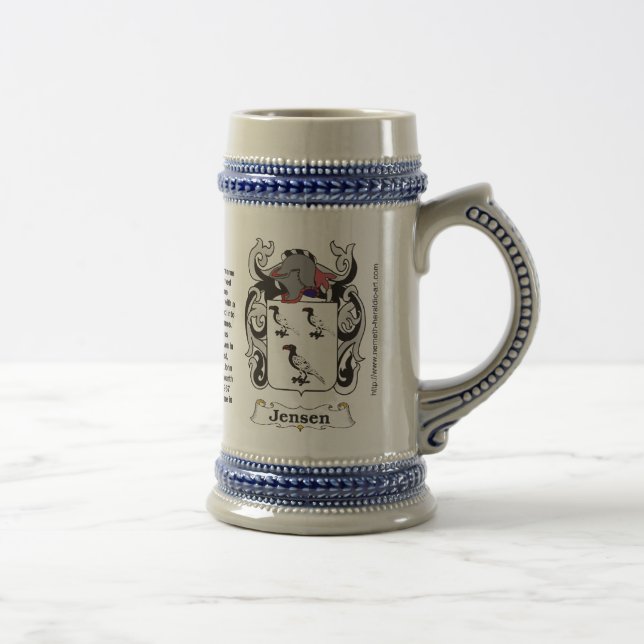Jensen coat of arms on a Stein (Right)