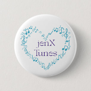 jenX Tunes 2 Inch Round Button