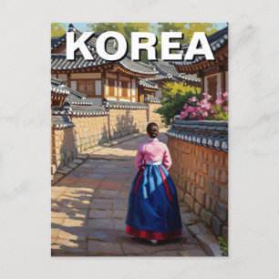 Jeonju Hanok Village South Korea Postcard