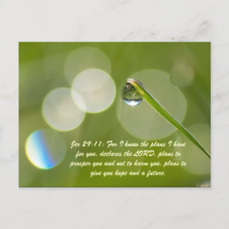 Jer 29:11: For I know the plans I have for you, de Postcard