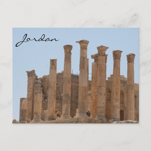 jerash roman columns postcard (Front)