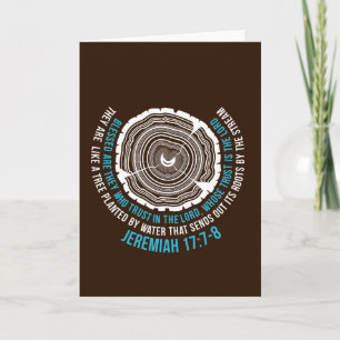 Jeremiah 17:7-8 Tree Rings Card