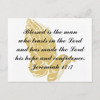 Jeremiah 17:7 Carte postale