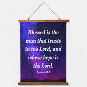 Jeremiah 17-7 poster hanging tapestry