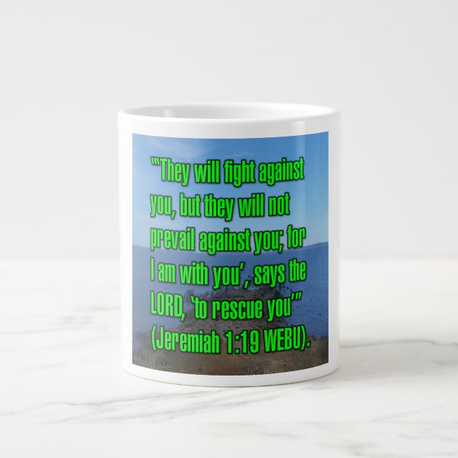 Jeremiah 1:19 WEBU Mug (Front)