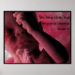 Jeremiah 1:5 poster